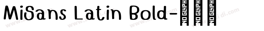 MiSans Latin Bold字体转换